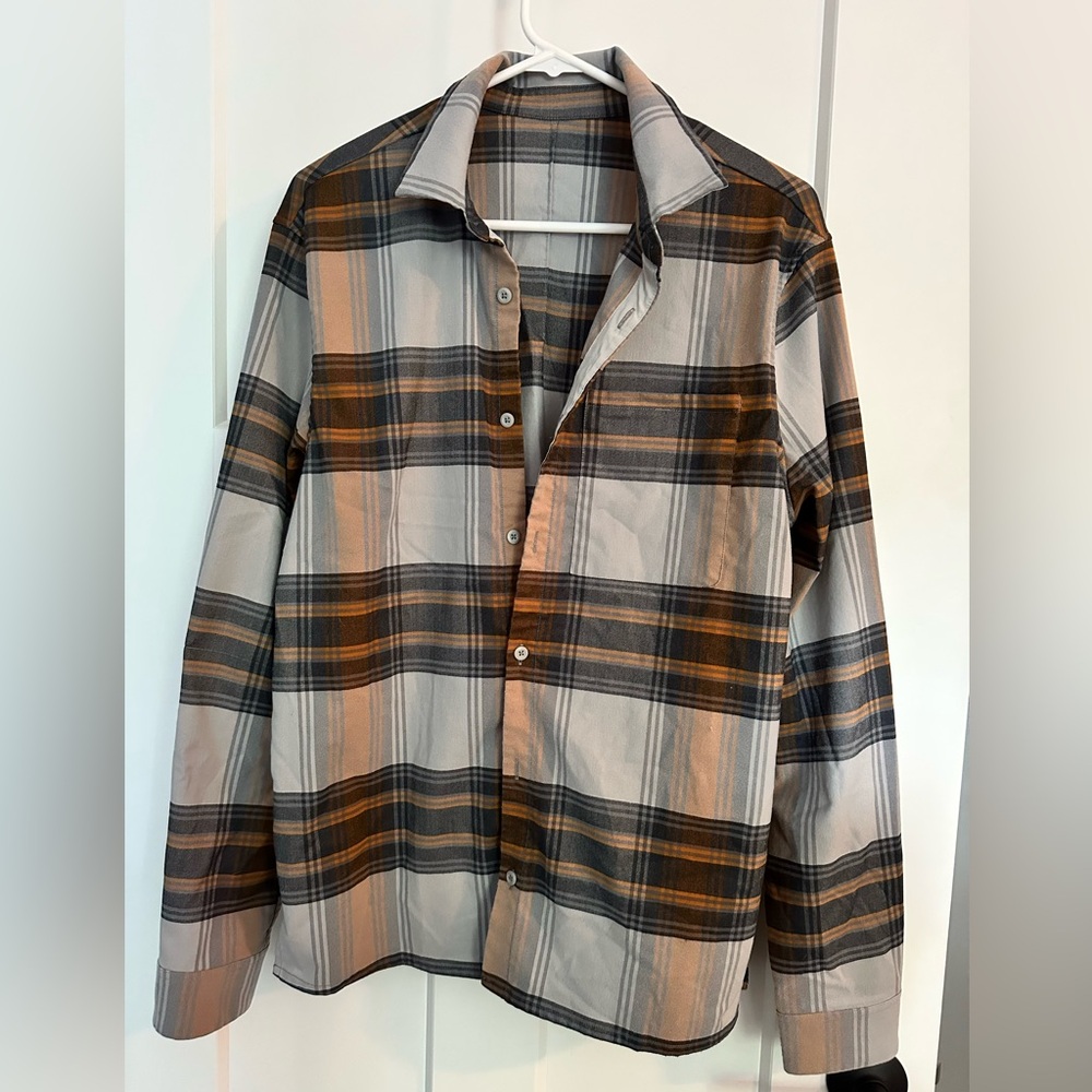 Lululemon Men's Plaid Commission Long- Sleeve Shirt - Medium